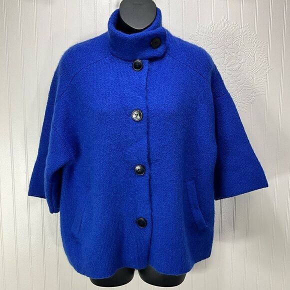 CHRISTIAN SIRIANO Wool Blend Cardigan Sweater - Picture 1 of 5